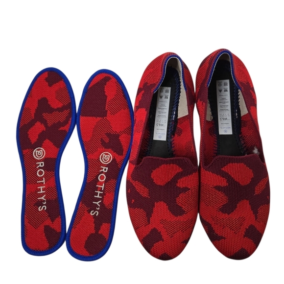 Rothy's Red Loafers, Red Camo, Size 6.5 - Picture 5 of 6